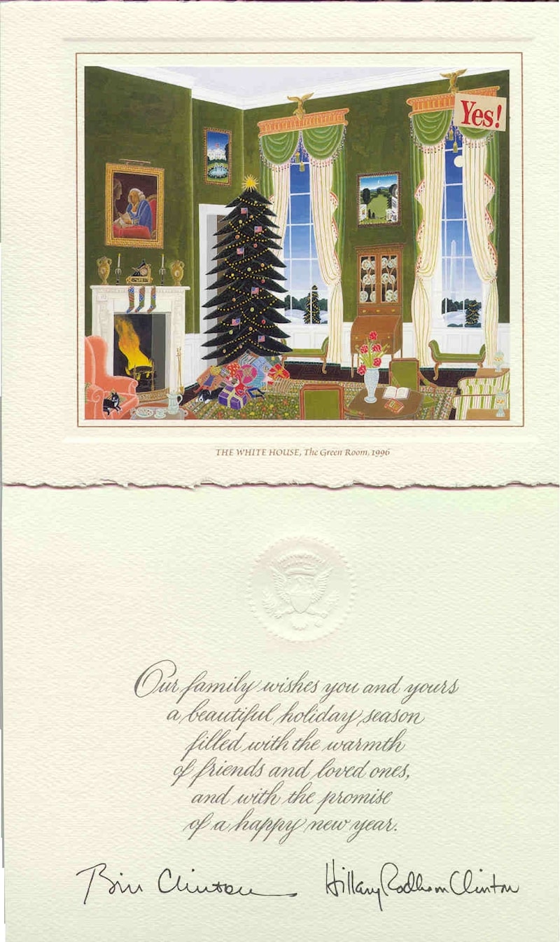1996 Clinton White House Christmas Card