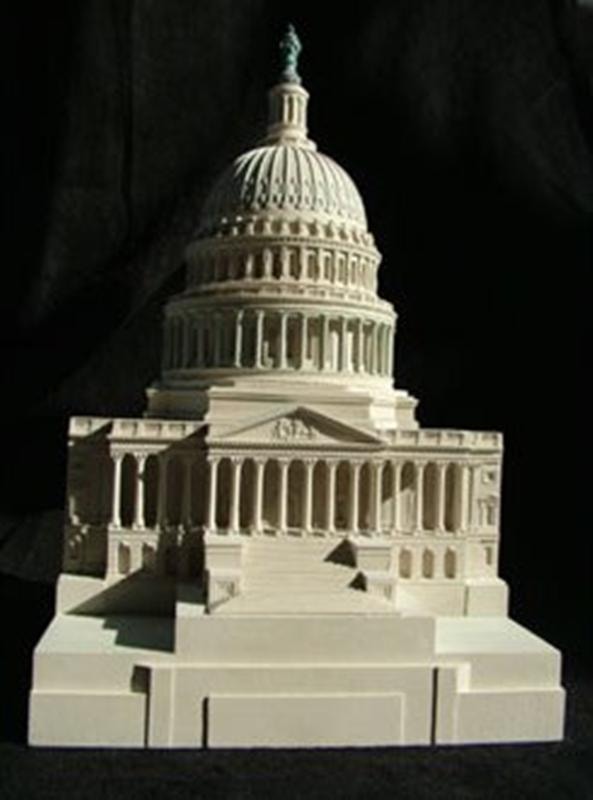 Architectural Model The U.S. Capitol Bookend