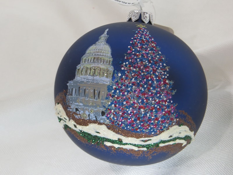 capitol christmas cobalt ball ornament capitol christmas cobalt ball ornament