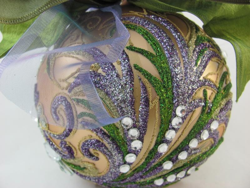 Ribboned Lily of the Valley Ornament