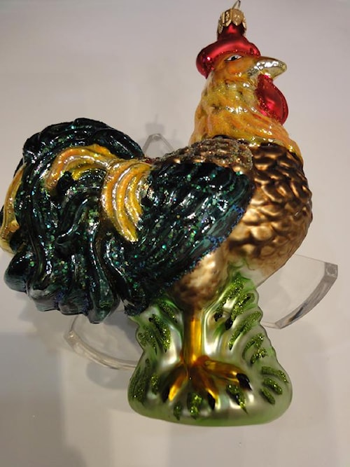 Painted Rooster Ornament