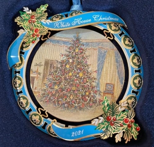 2021 White House Historical Association Official Johnson Christmas Ornament