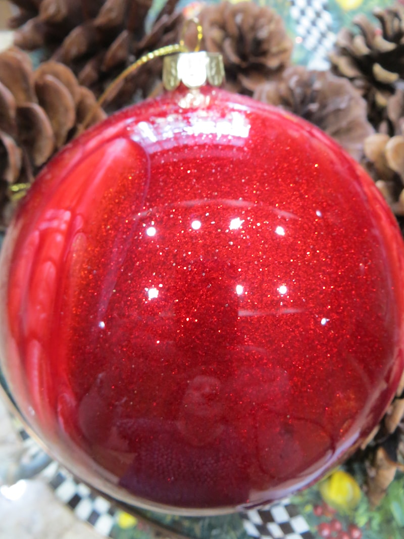 Red Glass Ball Ornament