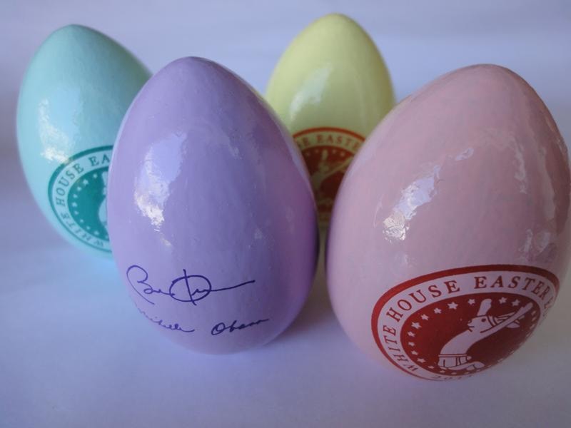 2011 set of 4 white house easter eggs