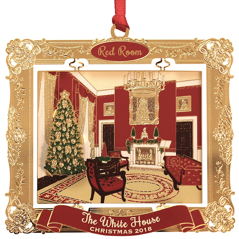 2018 White House Holidays Annual Ornament Red Room