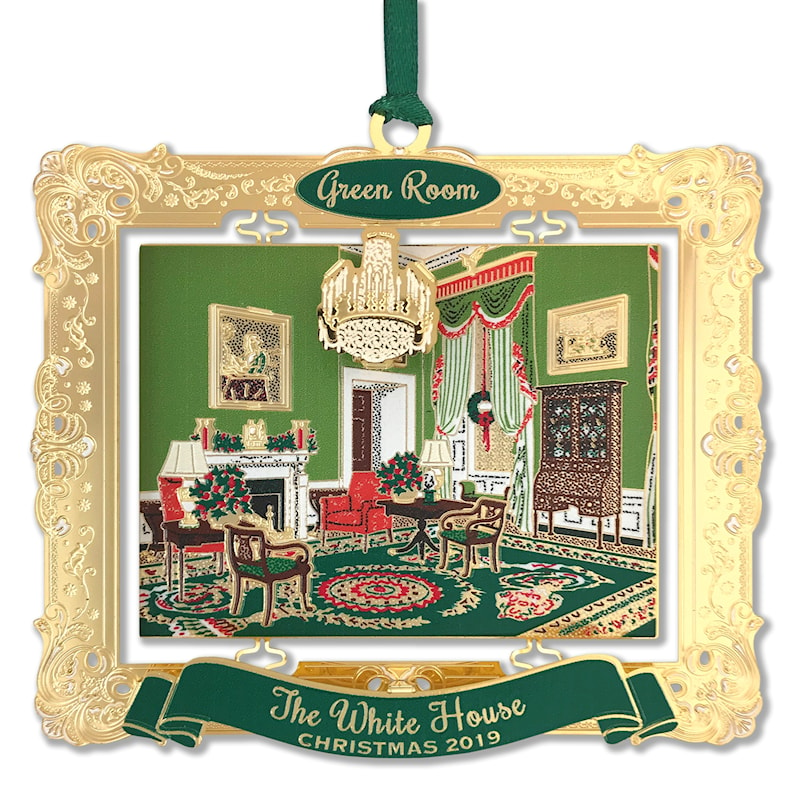 2019 White House Holidays Annual Ornament Green Room