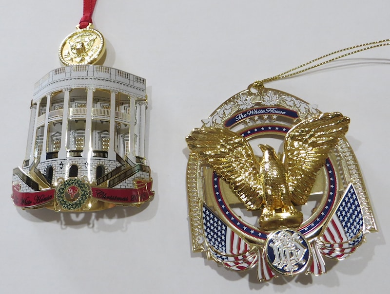 2018 Official White House Truman Ornament & 2017 Official White House