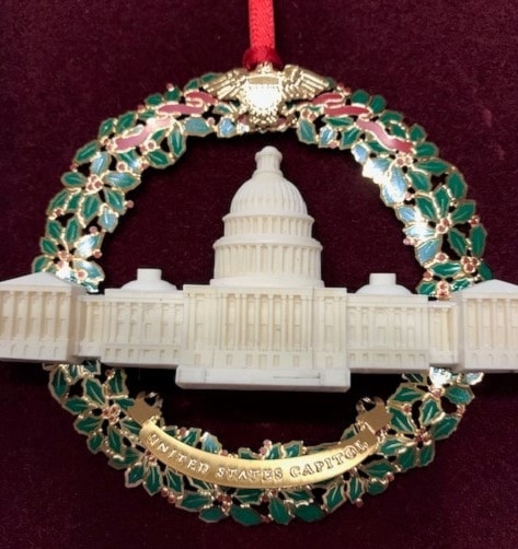 Capitol Wreath Ornament