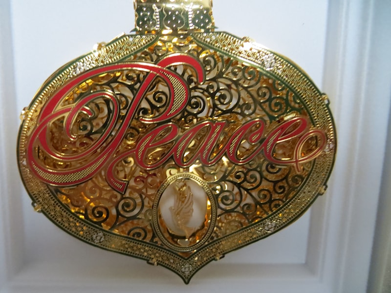 Peace Brass Ornament