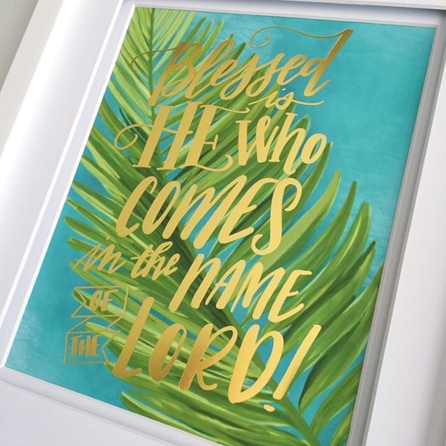 Print Blessed is He who comes in the name of the Lord