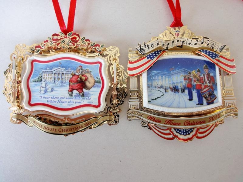 2011 and 2010 Official White House Ornaments