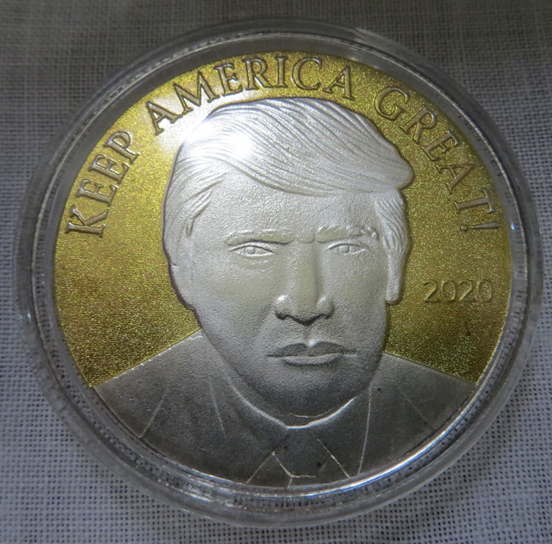 Trump 2020 Seal of the President of the United States Silver Challenge Coin