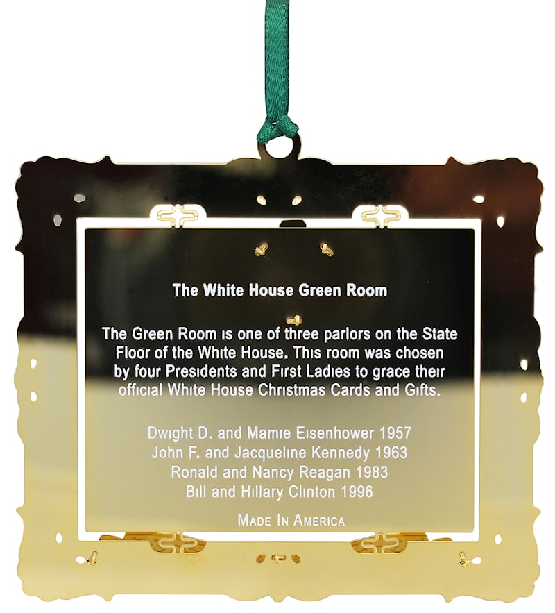 2019 White House Holidays Annual Ornament Green Room