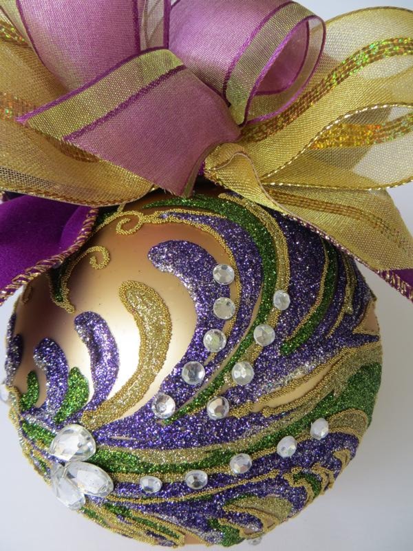 Ribboned Lily of the Valley Ornament