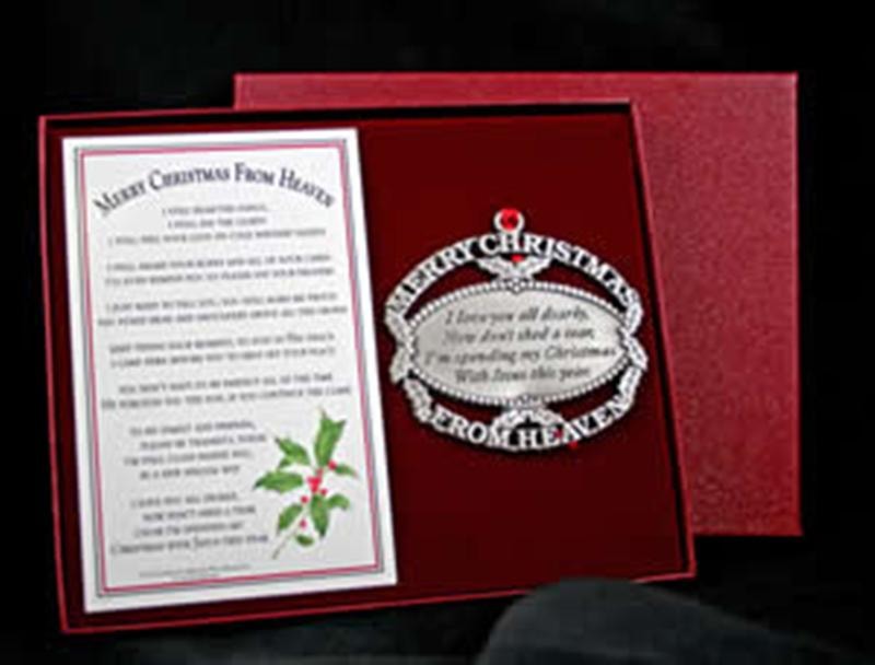 merry christmas from heaven pewter ornament with book mark i still hear the songs i still see the lights i still feel your love on cold wintry nights - Merry Christmas From Heaven Ornament merry christmas from heaven pewter ornament with book mark i still hear the songs i still see the lights i still feel your love on cold wintry nights - Merry Christmas From Heaven Ornament