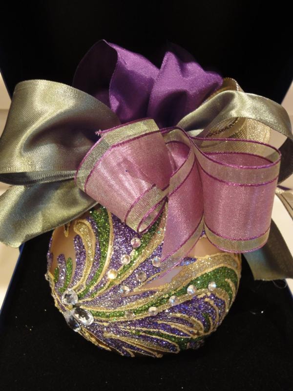 Ribboned Lily of the Valley Ornament