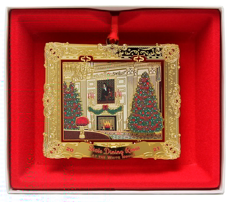2021 White House Holidays Annual Ornament State Dining Room