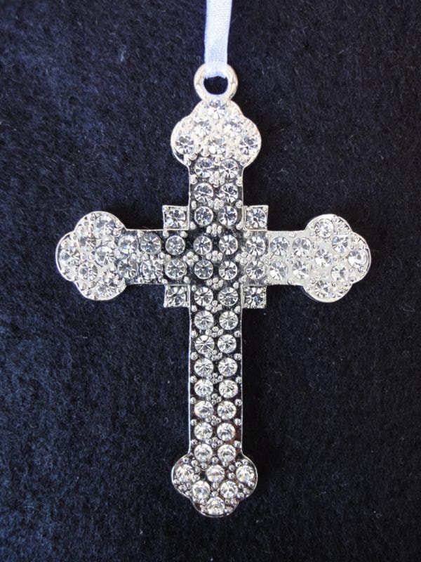 Crystal Cross Ornament